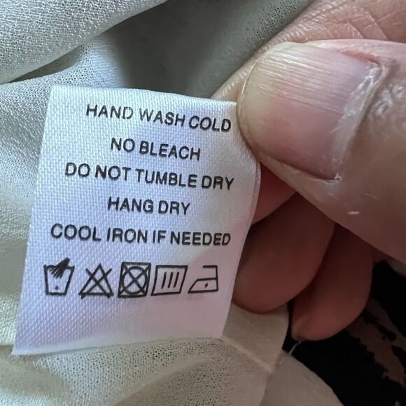 Revolve Super Down Slip Dress Women White Black Small Animal Print V Neck Lined - Picture 14 of 16